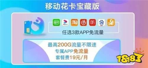 移动花卡30g定向流量包括哪些app？